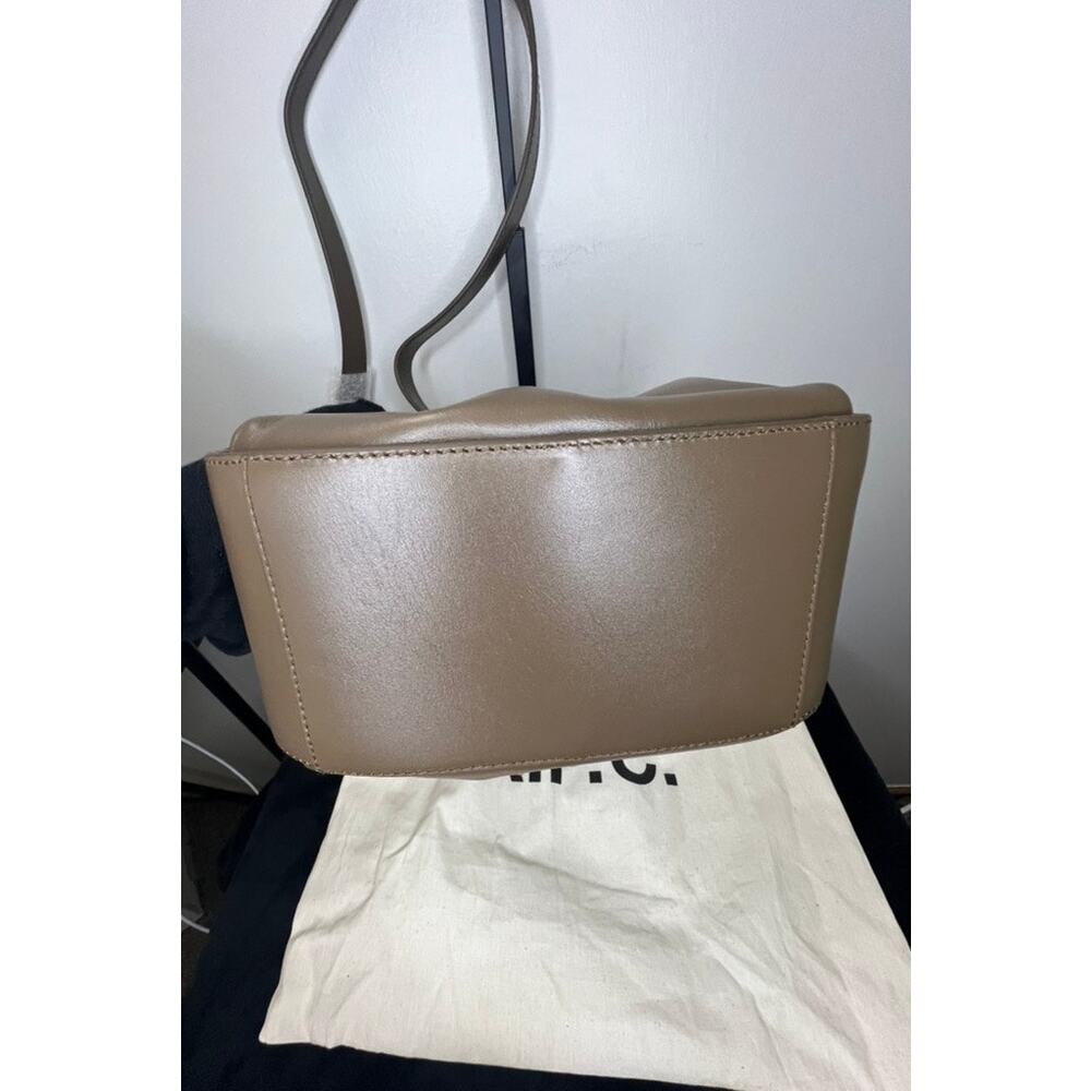 A.P.C. Courtney Small Bucket Bag Taupe Smooth Leather Crossbody NWT Dust Bag - Picture 4 of 14